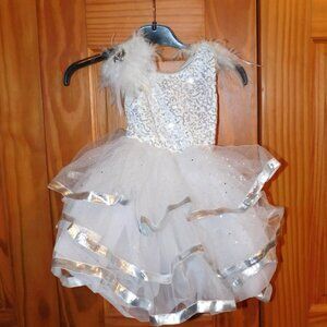 Weissman Dance Whitet/Silver utu ballet dress Get Your Sparklsmall child size SC